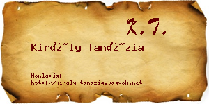 Király Tanázia névjegykártya